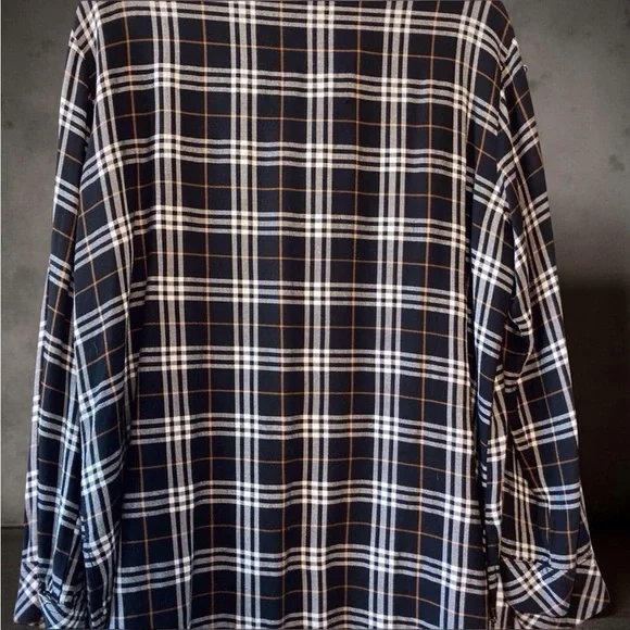 Sanctuary Anthropology Plaid Shirt Grunge Plaid Black white - Picture 8 of 10